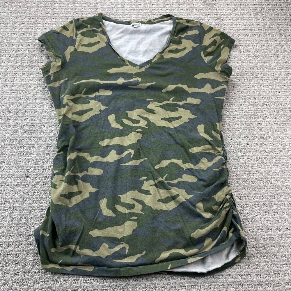 Kismet Maternity Camo T-Shirt Women Size Extra Large XL Stretch Camouflage